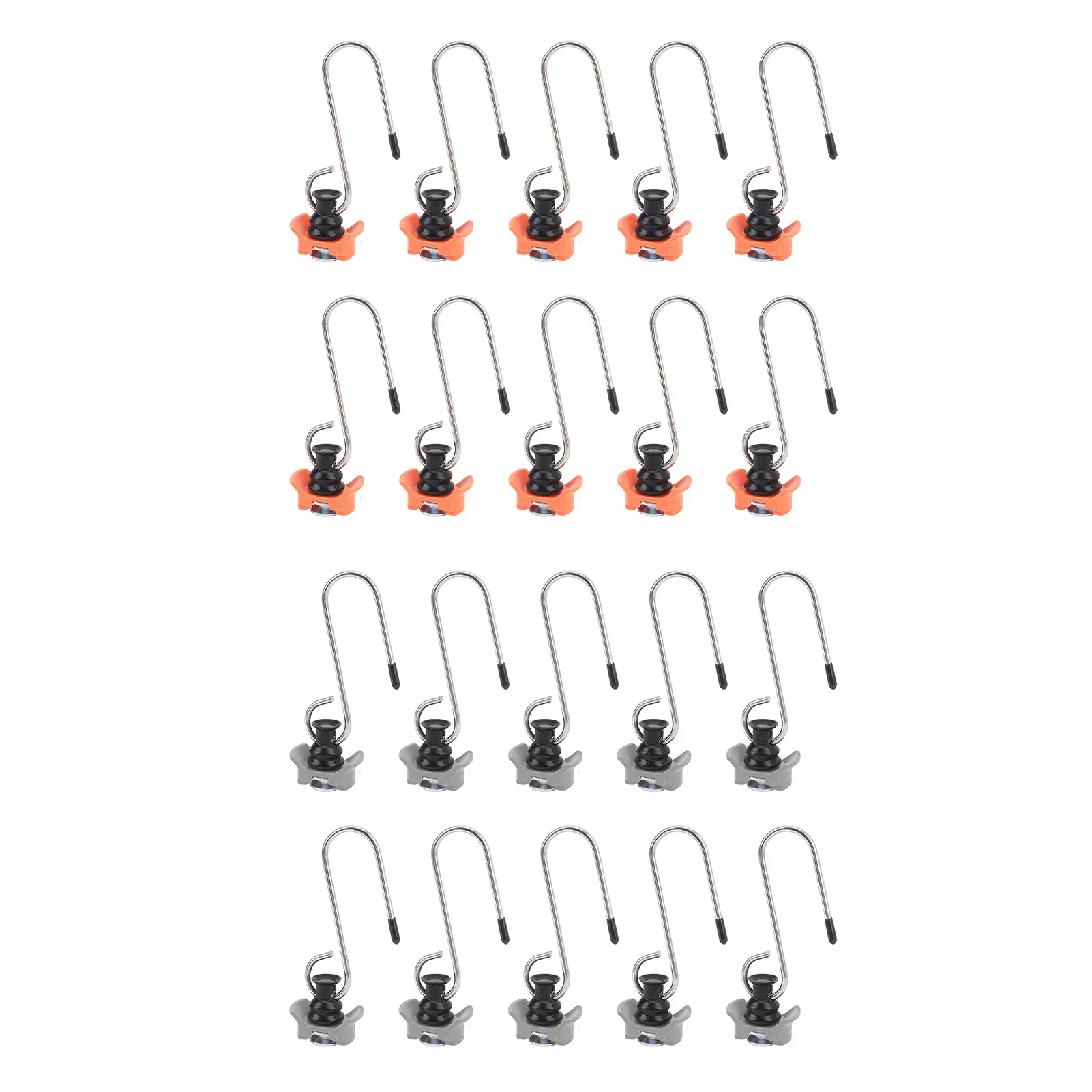 L Track Rail Single Stud Hook L Track Tie Down with Hook Safe Bundling Anti Crack Firm Support for Heavy Duty Use