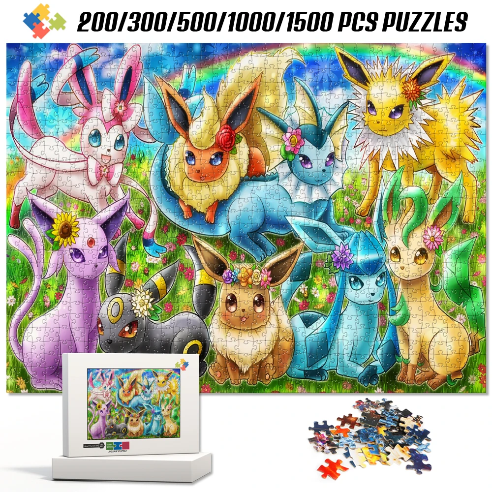 

Деревянная головоломка-пазл Покемон Чармандер, 1000 деталей, развивающая игра для взрослых и детей, обучающая игрушка Монтессори, семейный подарок