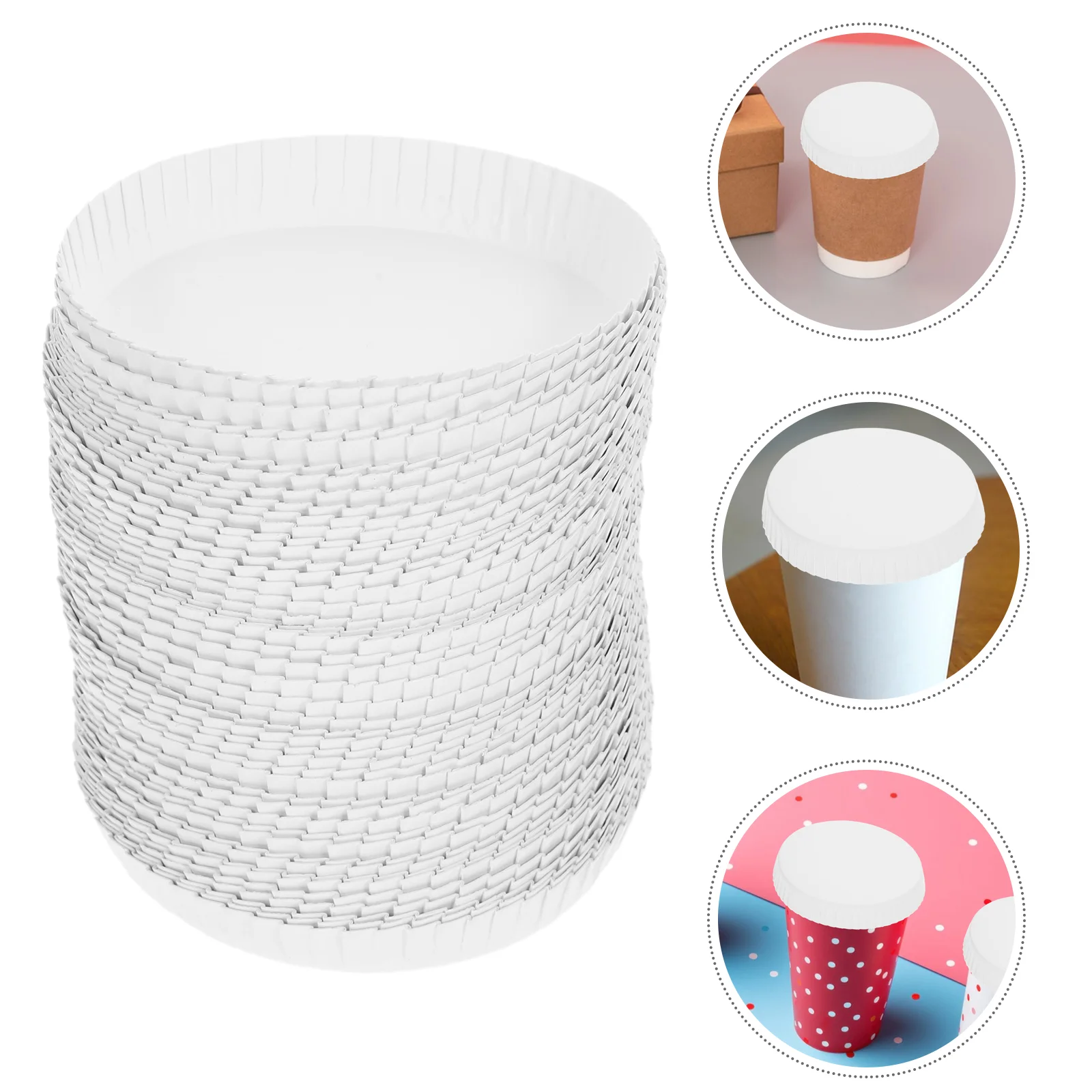 Couvercle de tasse en papier pour voyage, tasse à café, couvercle de verre à boire, bouchons anti-poussière, Y-Hotel KTV, crème glacée, 100 pièces