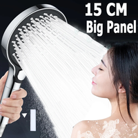 15CM Big Panel Pressure Boost Shower Head 3 Modes High Pressure Massage Spa Showerheads With Filter Element Bathroom Accessories