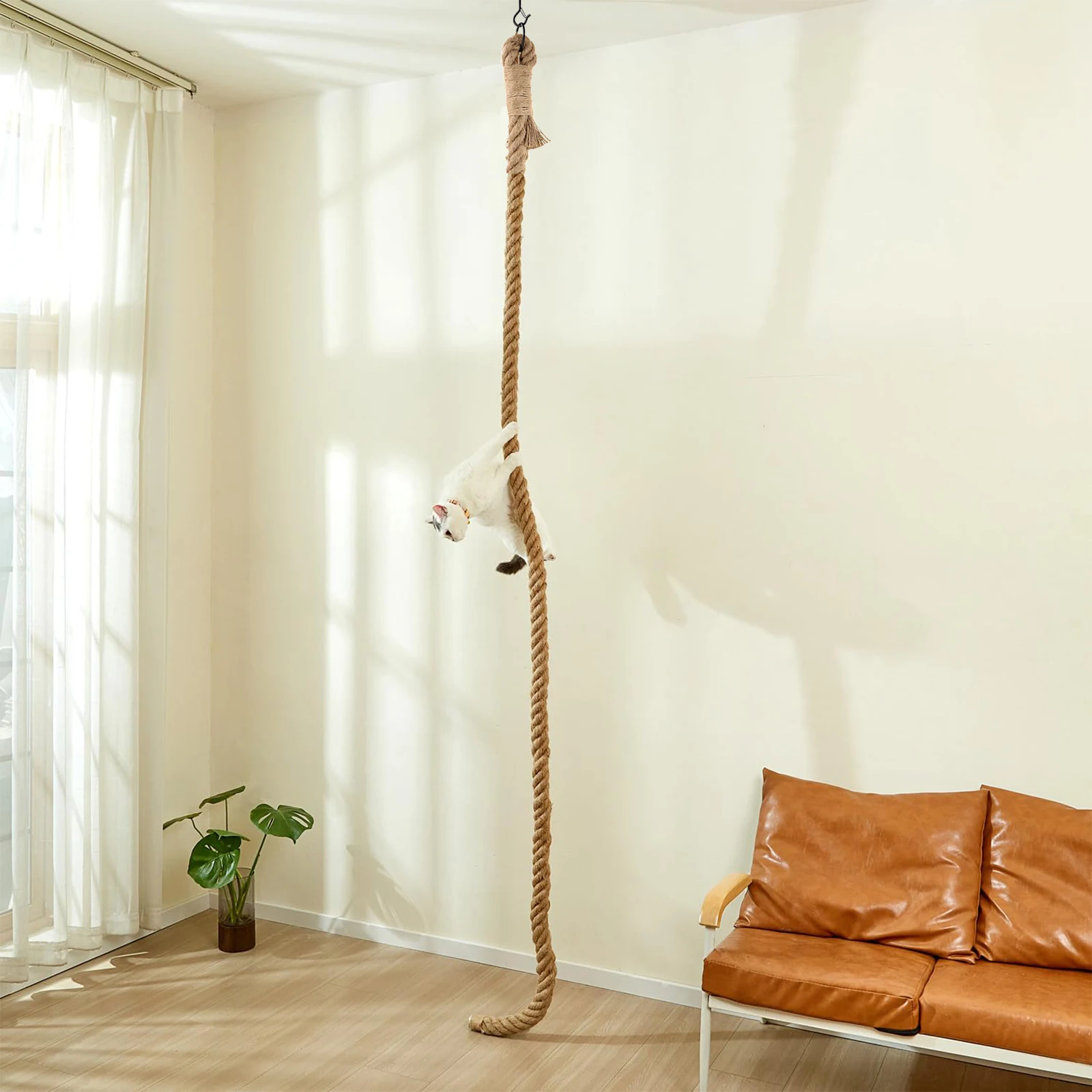 Cat Sisal Climbing Rope Climber Tree For Play Climbing Scratching Post Interactive Toys Jungle Gym Exercise for Indoor Cats