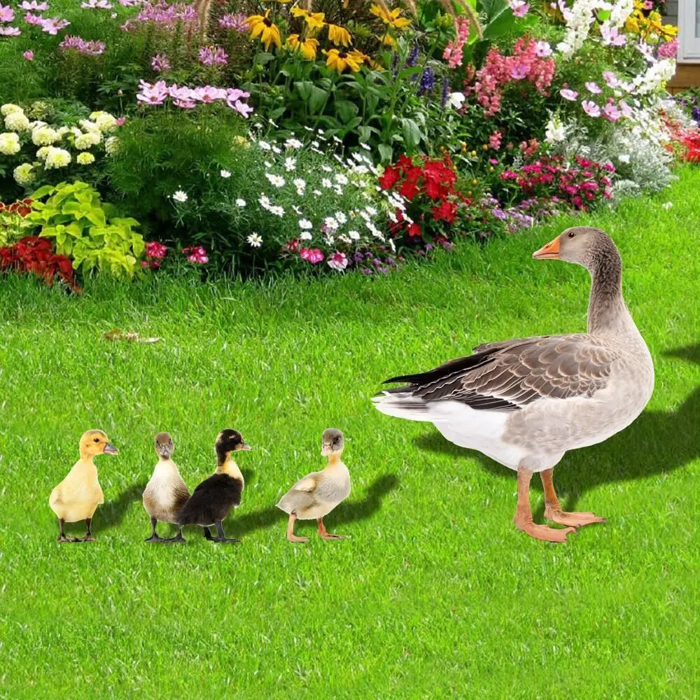 

Creative Acrylic Duck Garden Stakes Multicolor Courtyard Yard Duck Stake DIY Yard Art Garden Stake Decoration