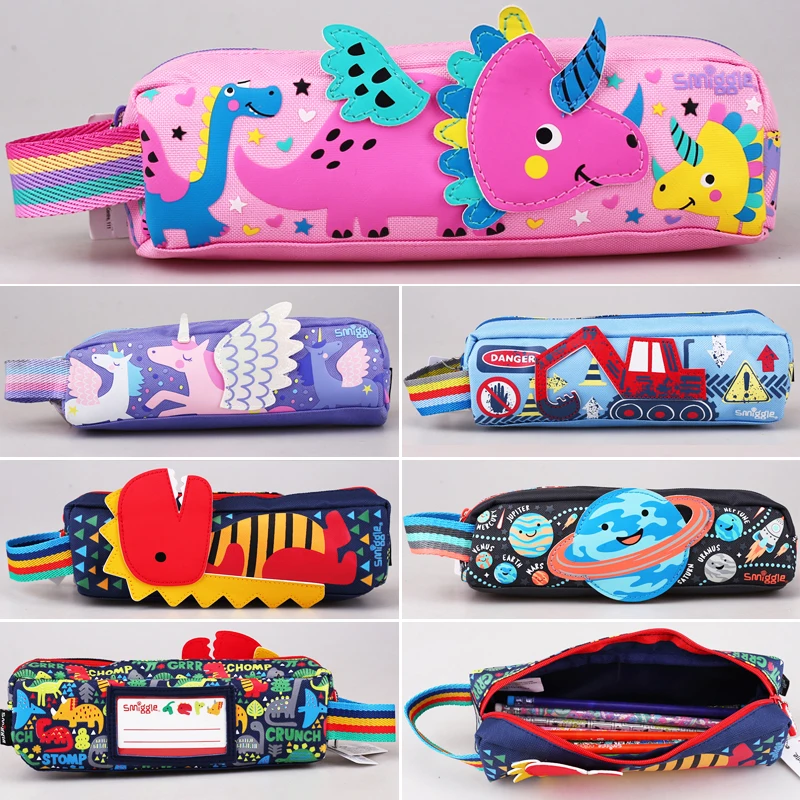 Spot Australian Smiggle Pencil Case cancelleria per studenti astuccio creativo borsa per cancelleria portatile di grande capacità impermeabile