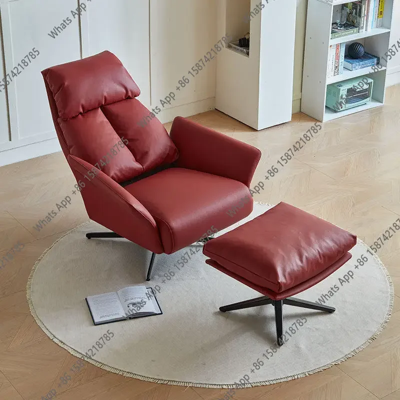 H Sitting And Reclining Single Sofa Rotating Chair Sitting And Reclining Dual-purpose Leisure Chair Living Room Swivel Chair