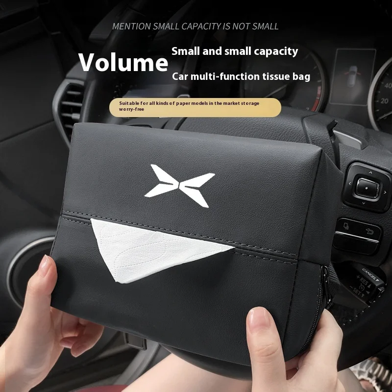 Suitable for Xiaopeng car tissue box MONA MO3P7/G3/G6/G9/P5/X9 Car interior hanging paper box bag