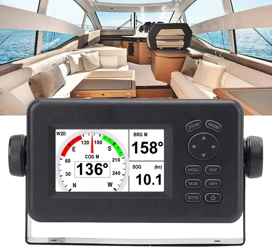 Matsutec HP528A Classe B AIS Transponder Combo GPS 4.3in Color LCD Navegador Marinho Navegação Alarme Localizador GPS Embutido Novo