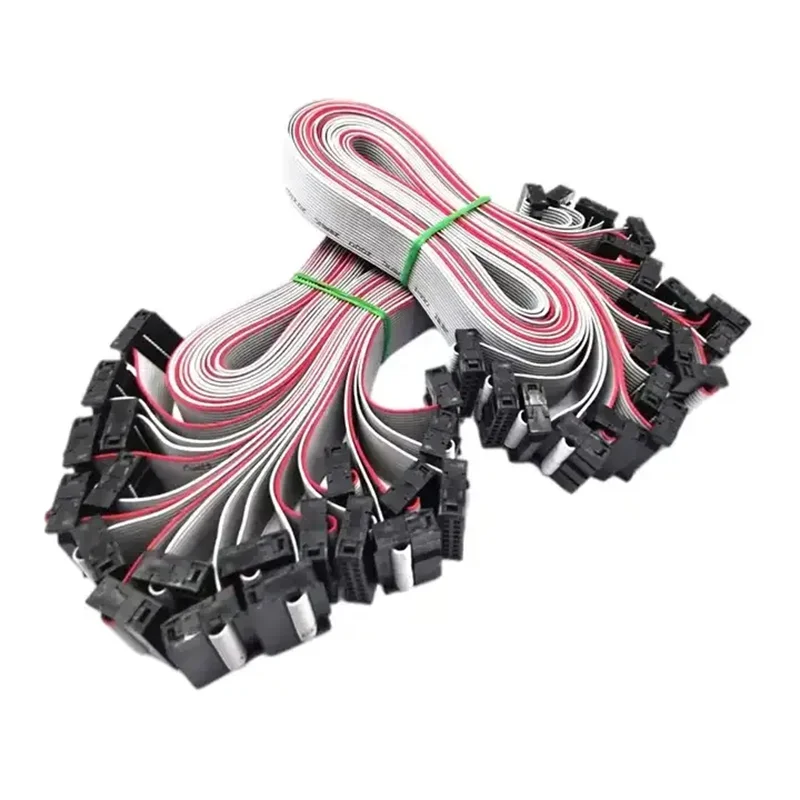 10pcs/lot 100cm long 16 pin HUB LED display signal transmission data cable wire connection flexible for LED display module