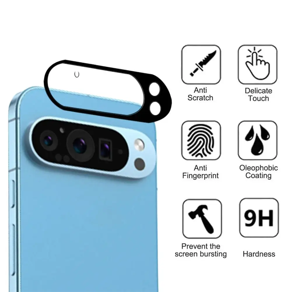 New Lens Glass for Pixel 10 / 10 Pro / 10 Pro XL Lens Tempered Glass Film Camera Lens Protector Bubble-free Easy Installation