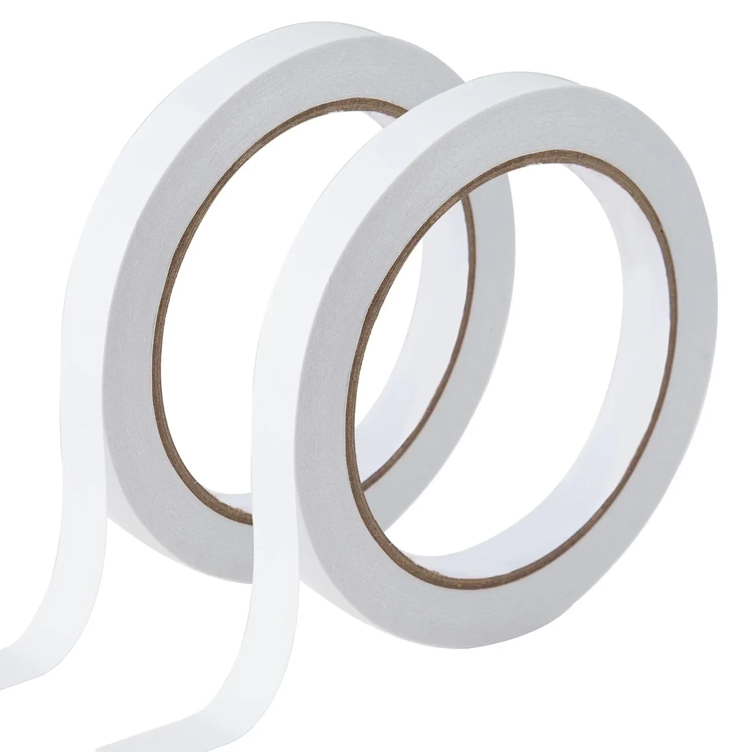 1/4 بوصة لفتان من الشريط على الوجهين، وصناعة البطاقات، وتغليف الهدايا، والمكتب، والقرطاسية المدرسية، والأدوات المنزلية (العرض: 6 مم)