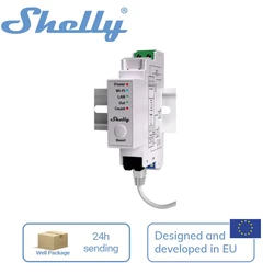 Shelly Pro EM 50A Wifi DIN Rail Mountable 2 Channel Single Phase Energy Meter  Integrated Switch With Contacts Contactor Control