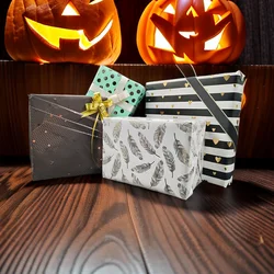 Fold 50*70cm Bronzing Gift Wrapping Paper Polka Dot Christmas Gift Paper Valentine's Day Birthday Gift Regular Wrapping Paper