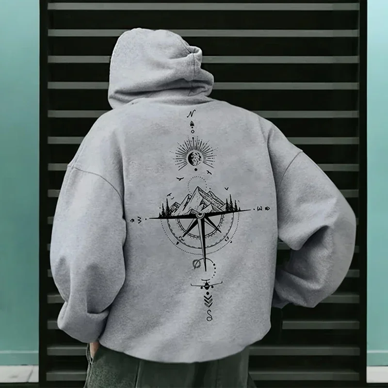Men's hoodies, high-quality long-sleeved hooded sweatshirts spring and autumn casual sports tops for men's wear - Image 2