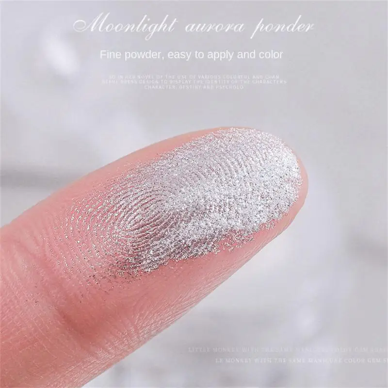 مسحوق أظافر ناعم غير طائر ، لمسة حريرية ، مسحوق لؤلؤ الشفق ، الصحة والجمال ، سهل التطبيق