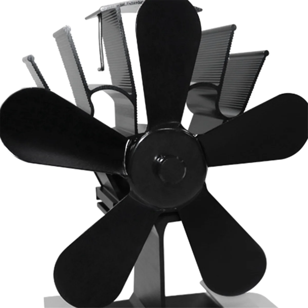 

Wood Stove Fan Wood Stove Fan, Fireplace Fan with Thermometer, 5-Blade Heat