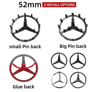 Autolenkrademblem, Emblem -Aufkleber für Mercedes Benz W204, W205, W212, W213, W221, W177, W246, GLA, GLC, ClA, Klasse A, 52 mm, 57m, 1PC 12 Hauptverkäufe Volante Walking W205 - №12