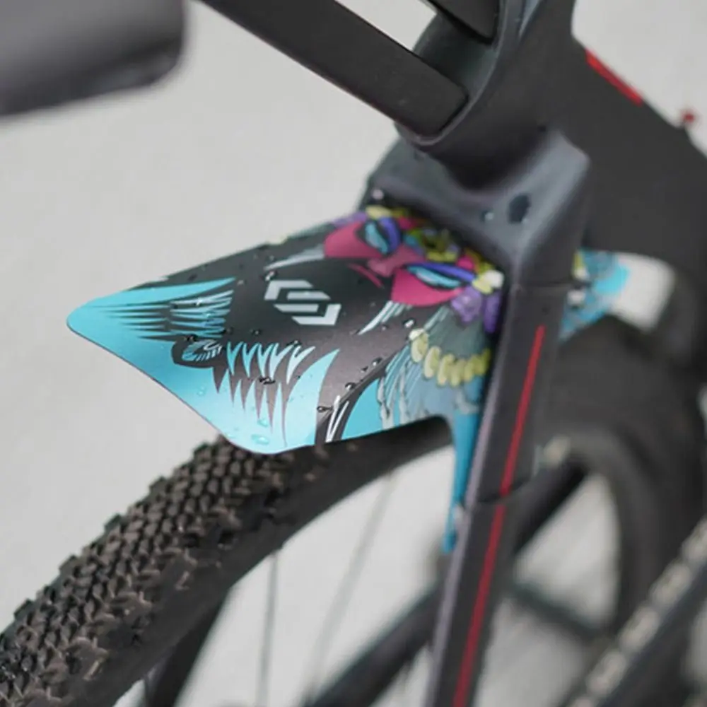

Легко фиксированные детали для велосипеда с принтом, аксессуары для велоспорта, передние и задние крылья для велосипеда, универсальное крыло