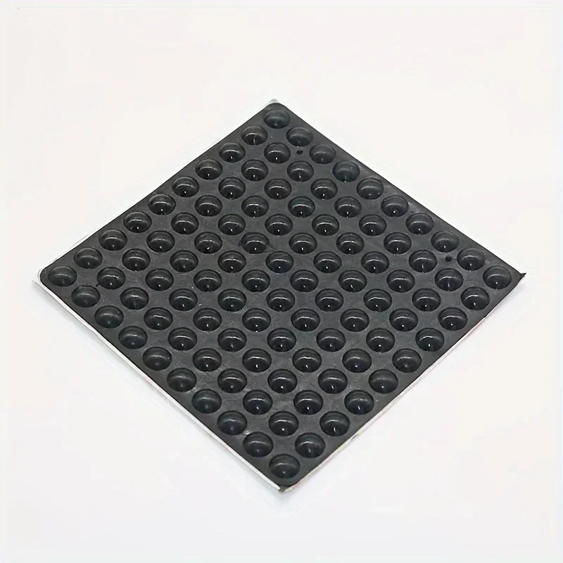 YITAPE 100Pcs Black Self Adhesive Rubber Door Bumpers Furniture Pads Shock Absorbing Anti Collision Cushion for Cabinet Drawer