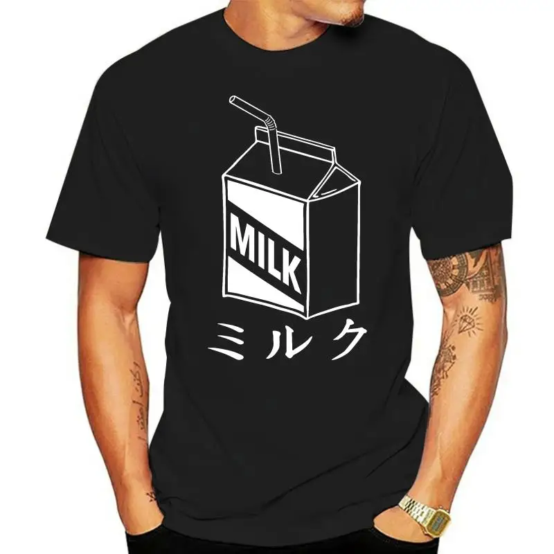 Big Milk Carton With Straw New Men'S Shirt Authentic Personalized Casual Top Tee Custom Made Tee Shirt