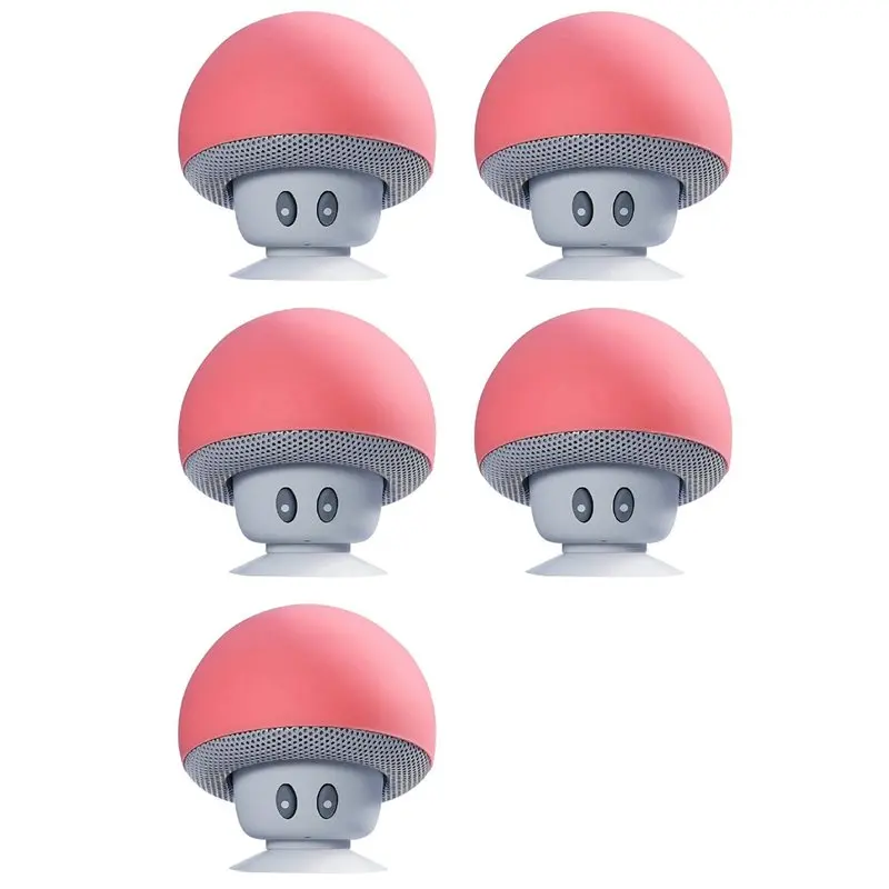 ABUH-5X High Quality Wireless Bluetooth Speaker 30Ft Wireless Range Subwoofer With Suction Cup For Cycling Outdoor Red