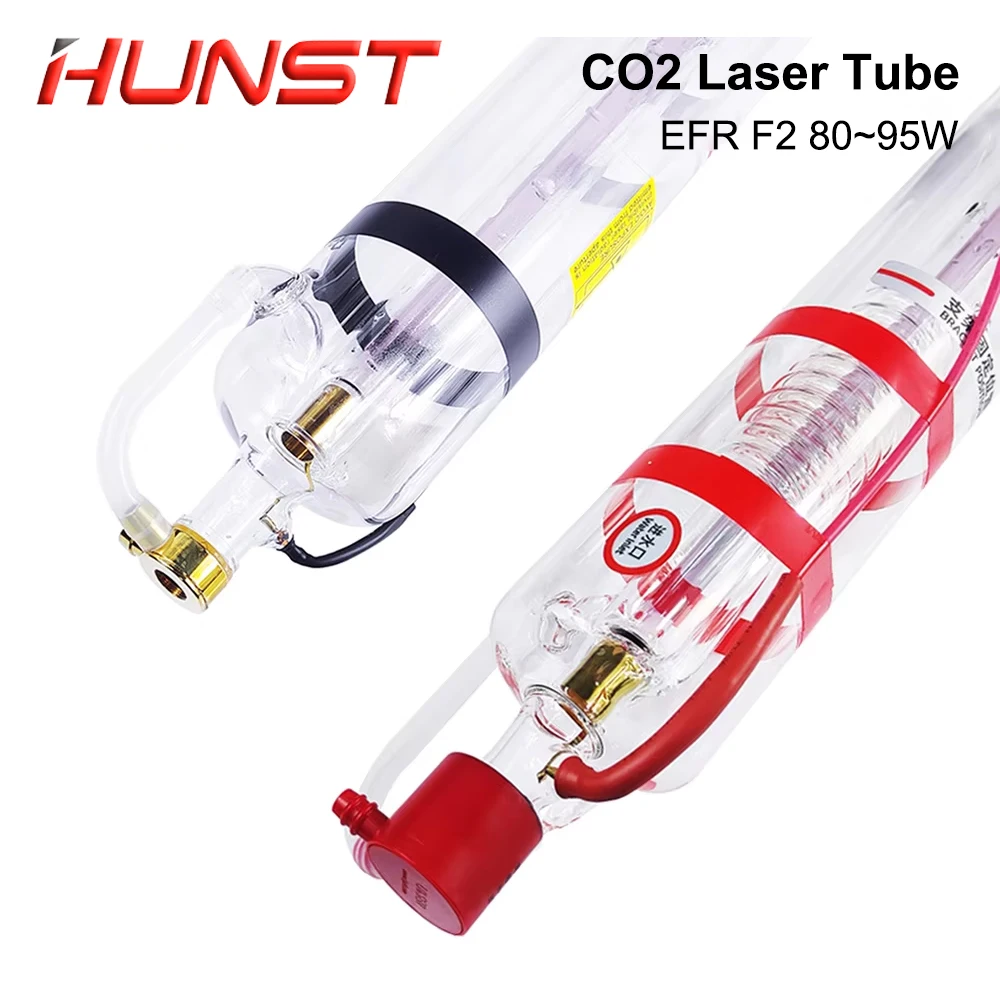 Tubo laser CO2 HUNST EFR F2 80W Diametro 80mm Lunghezza 1250mm Tubo laser adatto per macchina per incisione e taglio laser