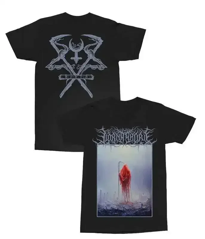 لورنا شور الروك الرجال النساء قصيرة الأكمام القطن تي شيرت الفرقة الهيب هوب تي شيرت الشارع الشهير قميص أسود 2025 الصيف بلايز الملابس