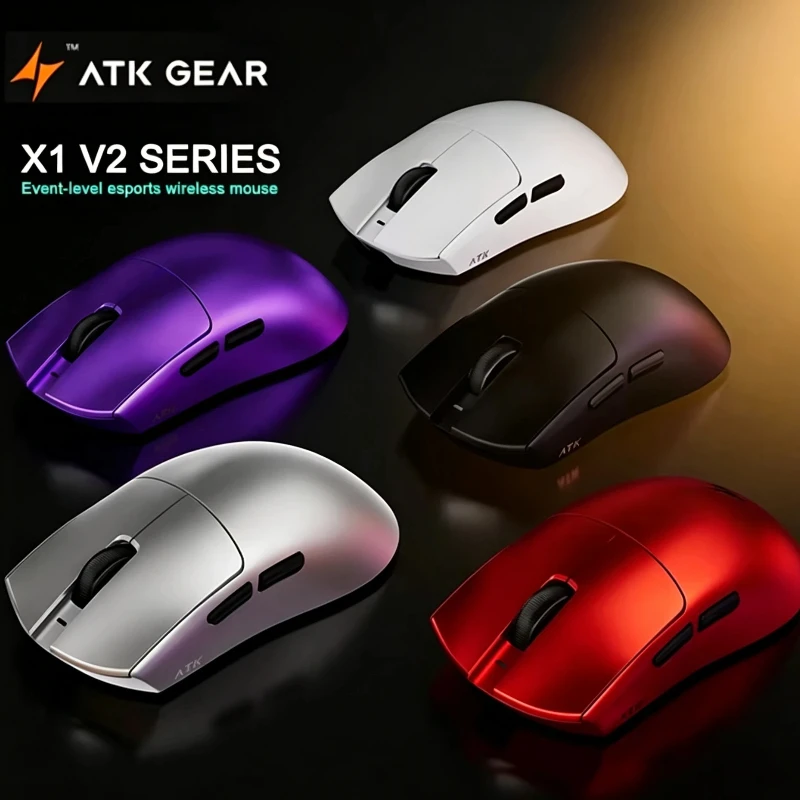Atk X1 V2 Ultimate 2.0 Wireless Mouse Paw3950 Ultra 54g Lightweight 750ips 0.163ms Low Latency Gamer Accessory Hot Gifts