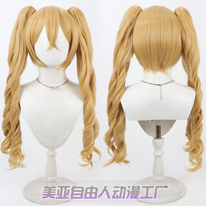 

Futari wa Pretty Cure Cure Peach Momozono Love Косплей Парик 60 см Длинный Светлый Хвост Термостойкие Синтетические Волосы