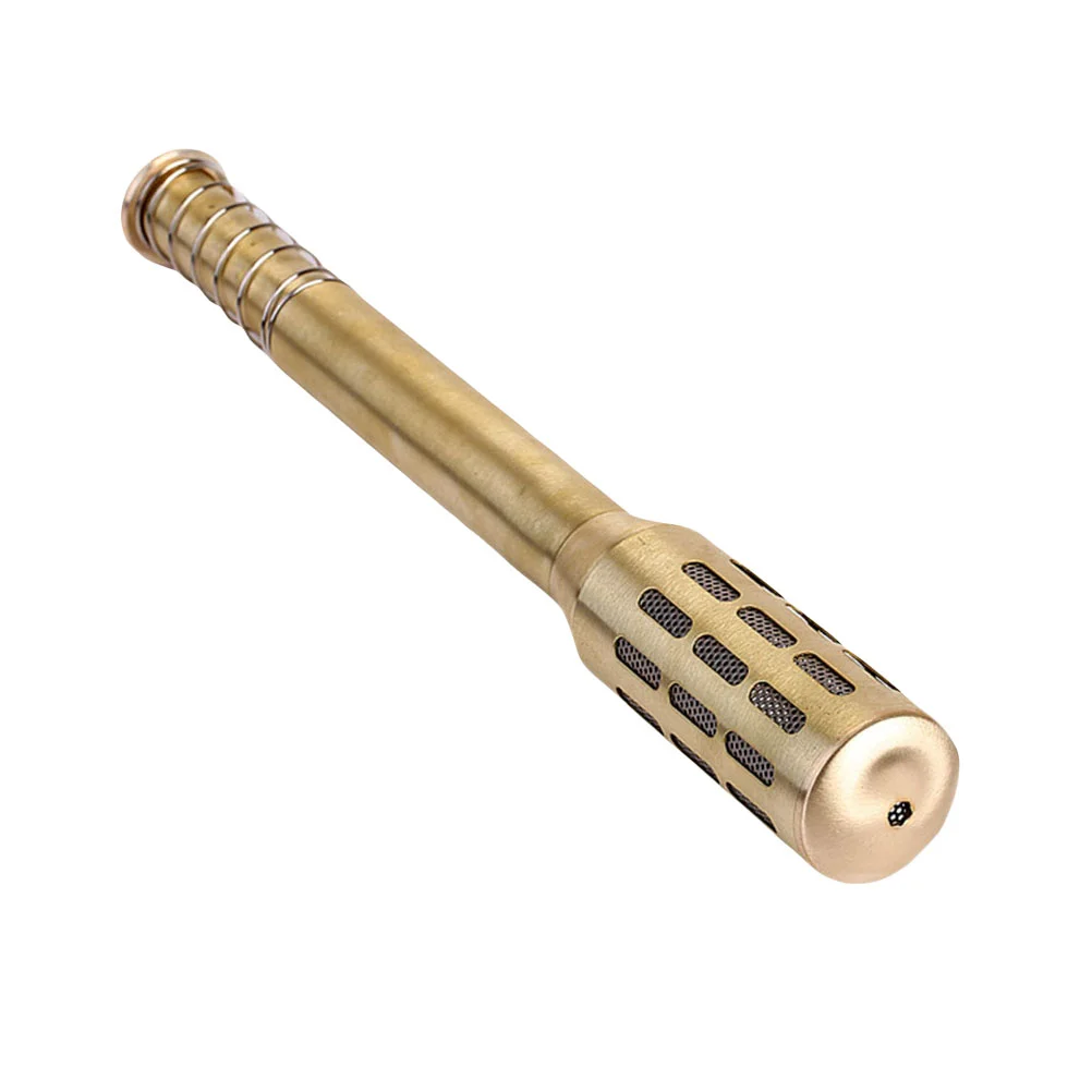 

Big Copper Brass Moxa Roller Stick Moxibustion Massage Burner Improve Blood Circulation (Gold)