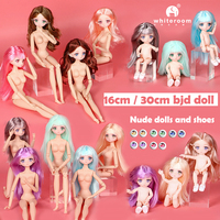 1/6 BJD Doll 1/12 16cm 30cm Doll Make-up 3D Eyes Long Hair Body Beautiful Princess Baby Girl 12 Inch Doll DIY Toy for Girls Gift
