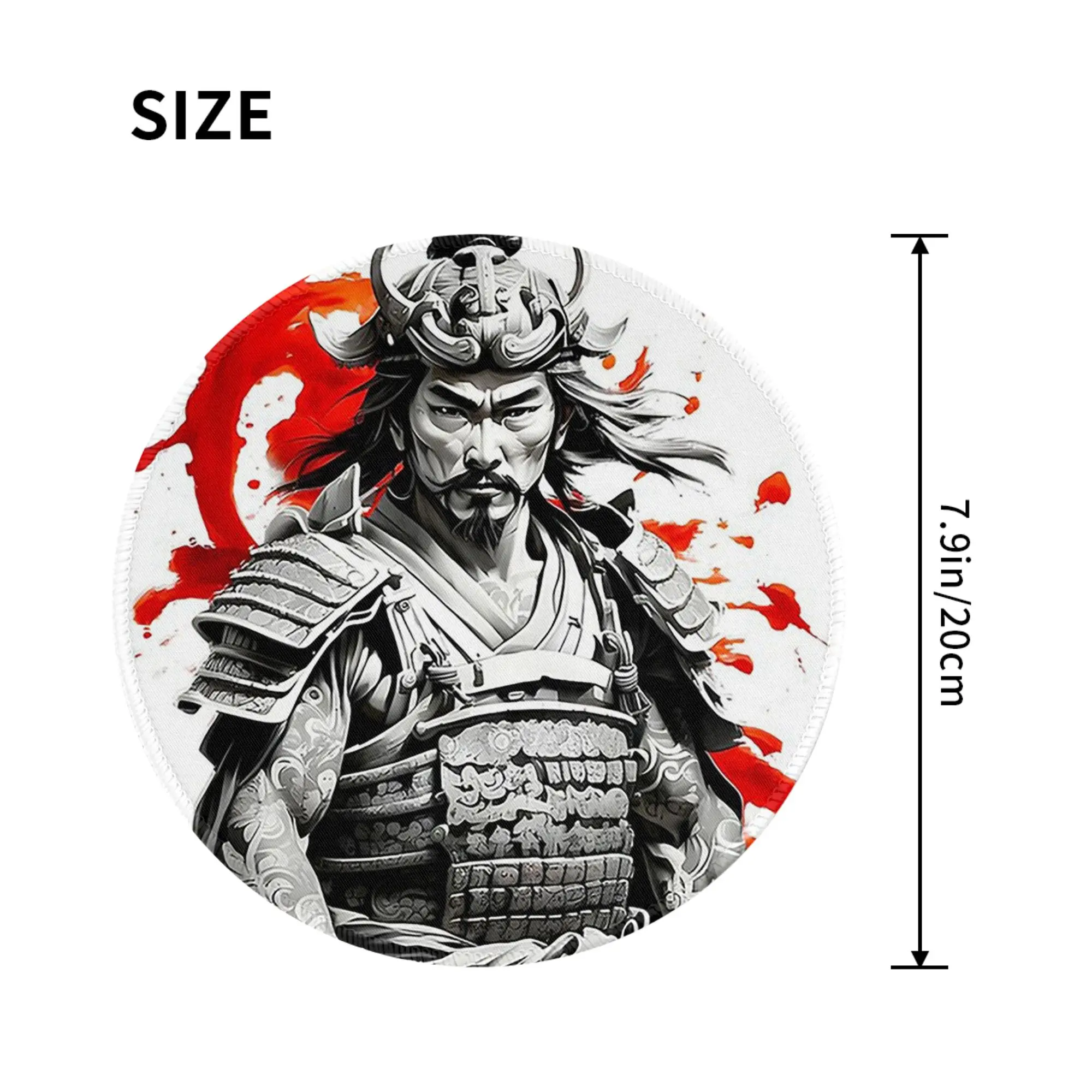 Japanese Samurai Warrior  Mouse Pad Computer Keyboard Mouse Mat Gaming PC Laptop Desk Mat Office Accessories Table Mats