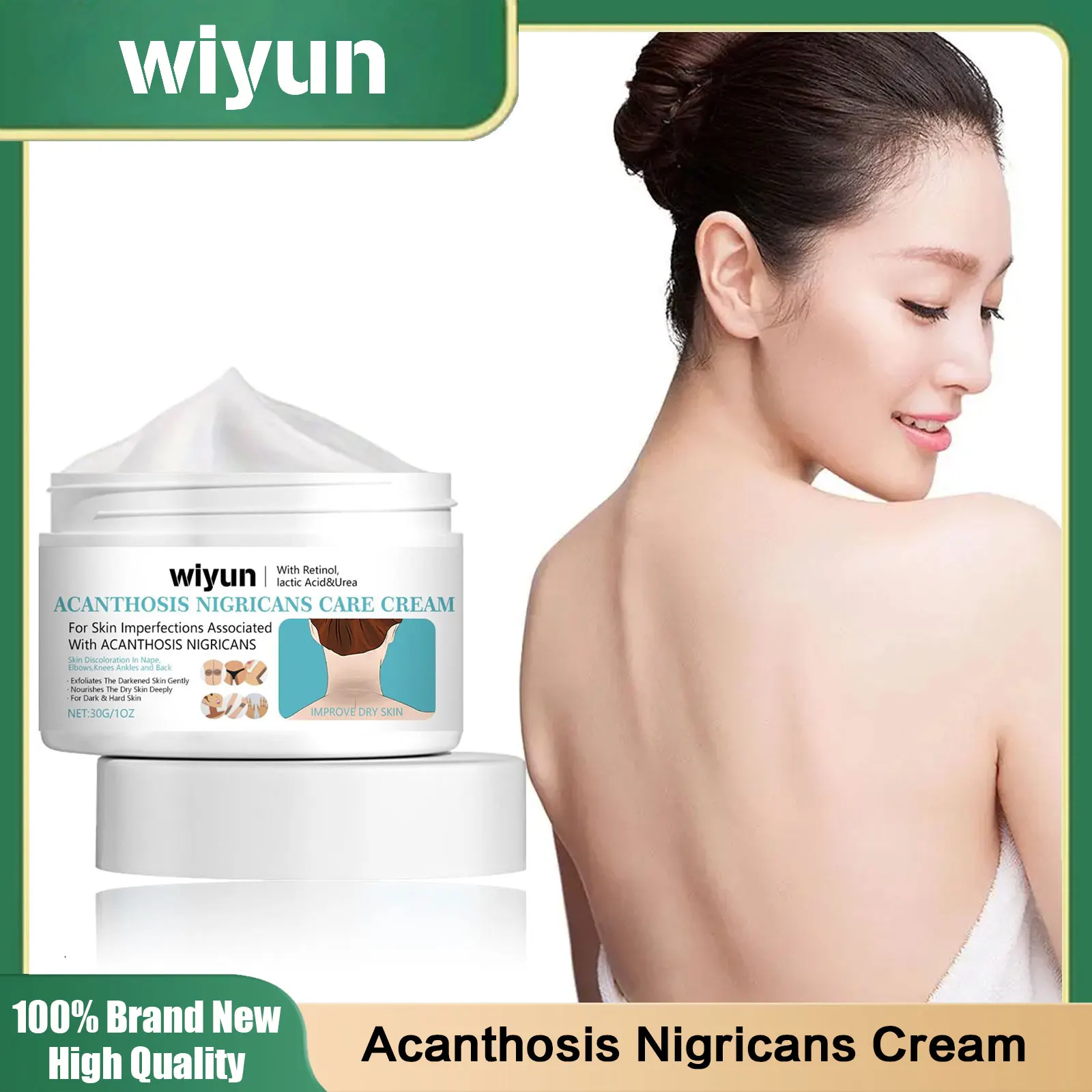 Anti Acanthosis Nigricans Cream Fade Melanin Armpit Elbow Private Care Moisturizing Product Body Butt Black Sitting Print Remove
