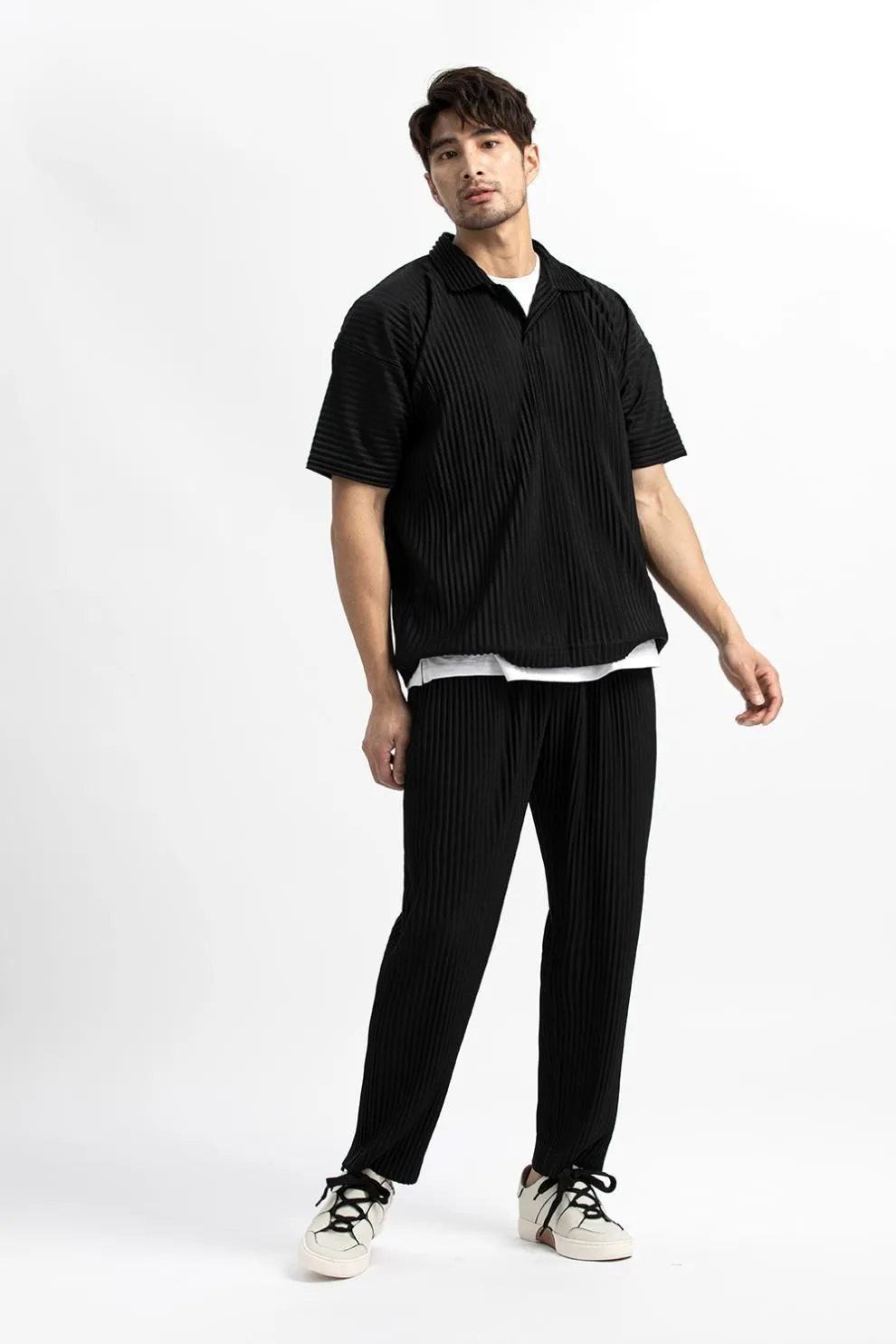 Pleated Pants Loose for Men Casual Pants Men Japanese Streetwear Men Fashion Japanese Style Trousers Baggy Pants Wild Trousers