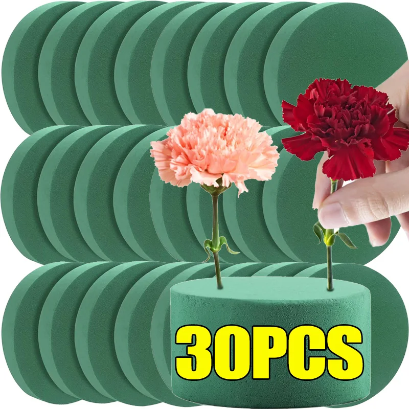 

30/1 шт. зеленые круглые пенопластовые блоки, сделай сам, свадебные поделки, цветочная композиция, пенопласт, грязь для сада, дома, вечеринки, упаковка, украшения, поставки