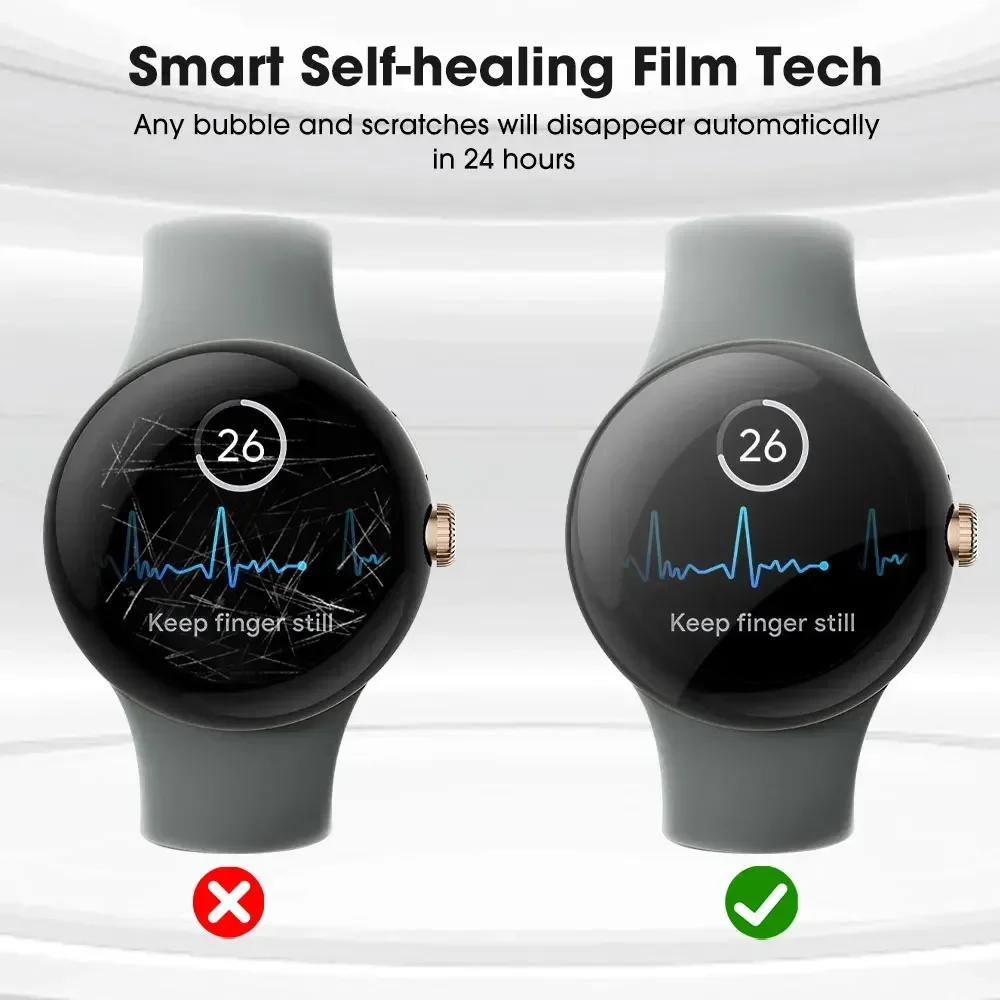 Hydrogel Film For Google Pixel Watch 2 Soft Full Cover Anti-Scratch Protective Screen Protector For Pixel Watch Watch2 Not Glass