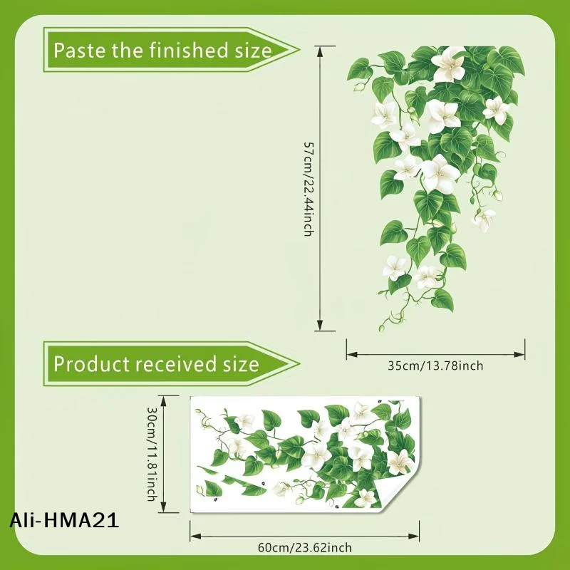 【H】Elegant Magnolia Refrigerator Sticker Self-Adhesive Removable Waterproof Wall Decal Kitchen Appliances Stickers Home Decor