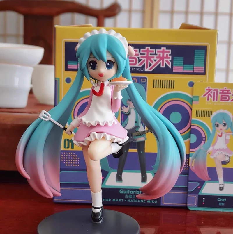 Genuine Hatsune Miku Anime Action Figure Model Series Action Career Scene 10cm-14cm Pvc Decor Figure Toys Gift Blind Box