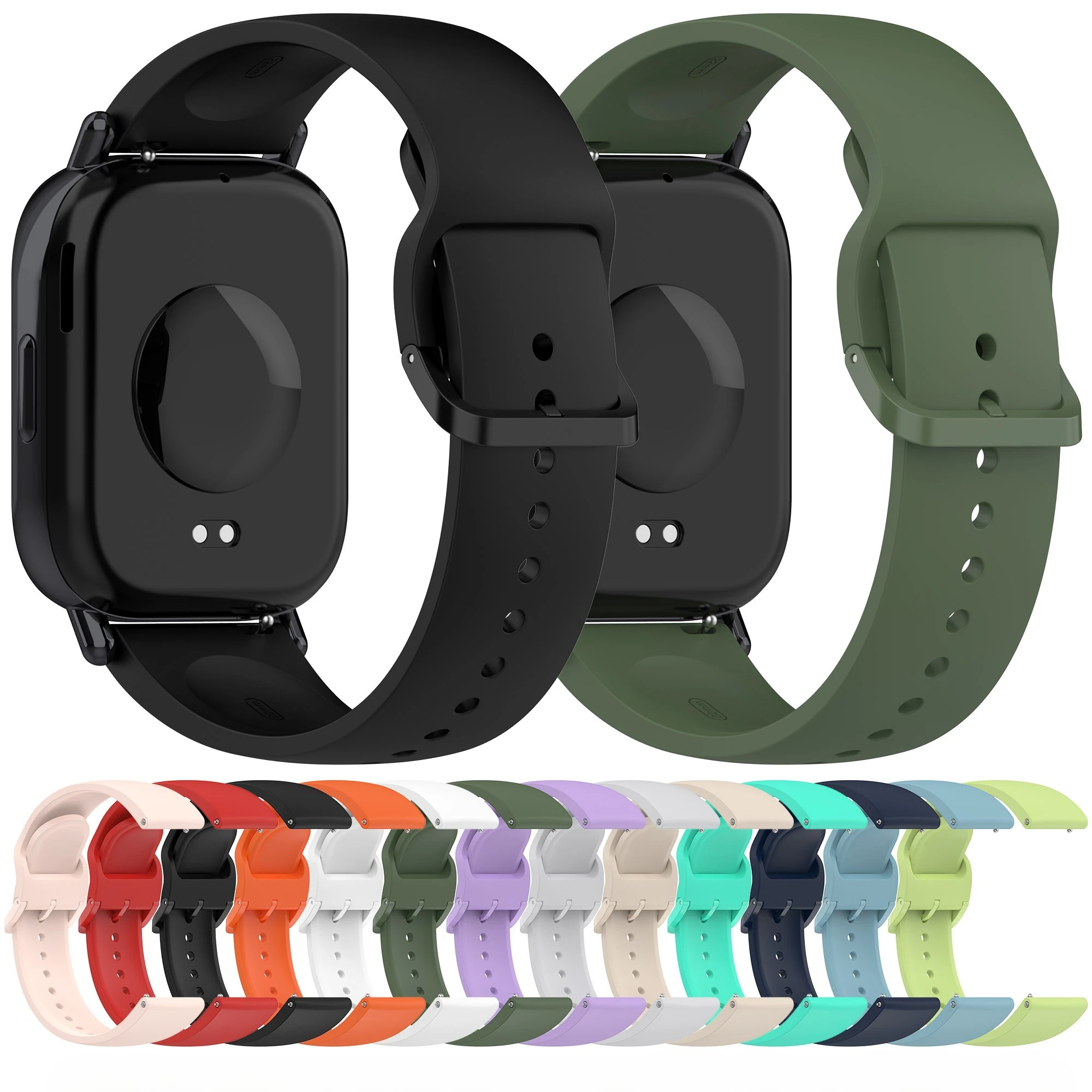 Gelang Jam 22Mm untuk Jam Tangan Xiaomi Redmi 5 Tali Pengganti Tali Aktif untuk Jam Tangan Redmi 5 Lite Gelang Jam Tangan Korea