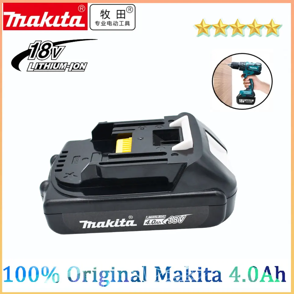 

original Makita Rechargeable 18V 4.0Ah Li-Ion Battery BL1830 BL1860 BL1840 BL1815 194205-3 Replacement Power Tools Battery