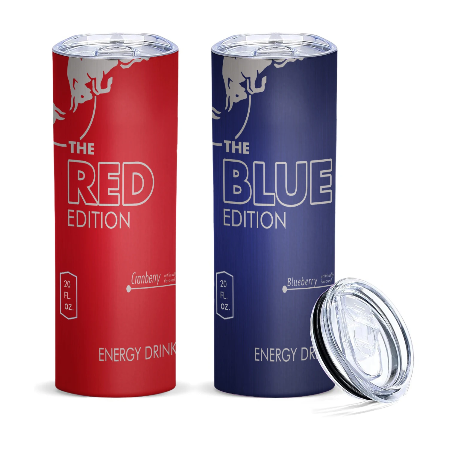 Vasos aislados para bebidas energéticas de bayas de coco de 20OZ, botella de agua fría/caliente de doble pared de acero inoxidable con pajita a prueba de fugas