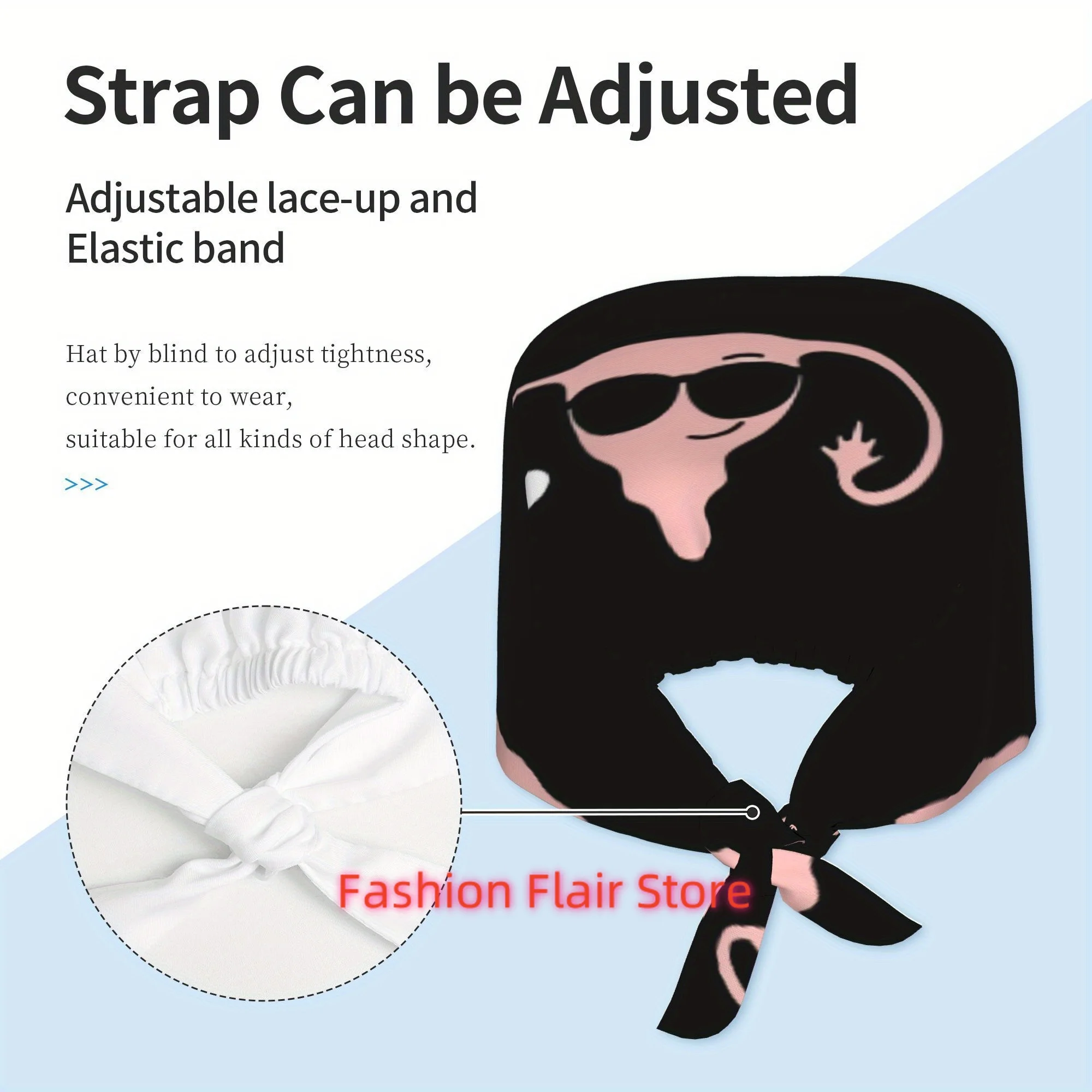 Minimalist Work Hat - Adjustable Pull String Closure, Lightweight Office Cap for Men & Women, Modern Professional & Ca