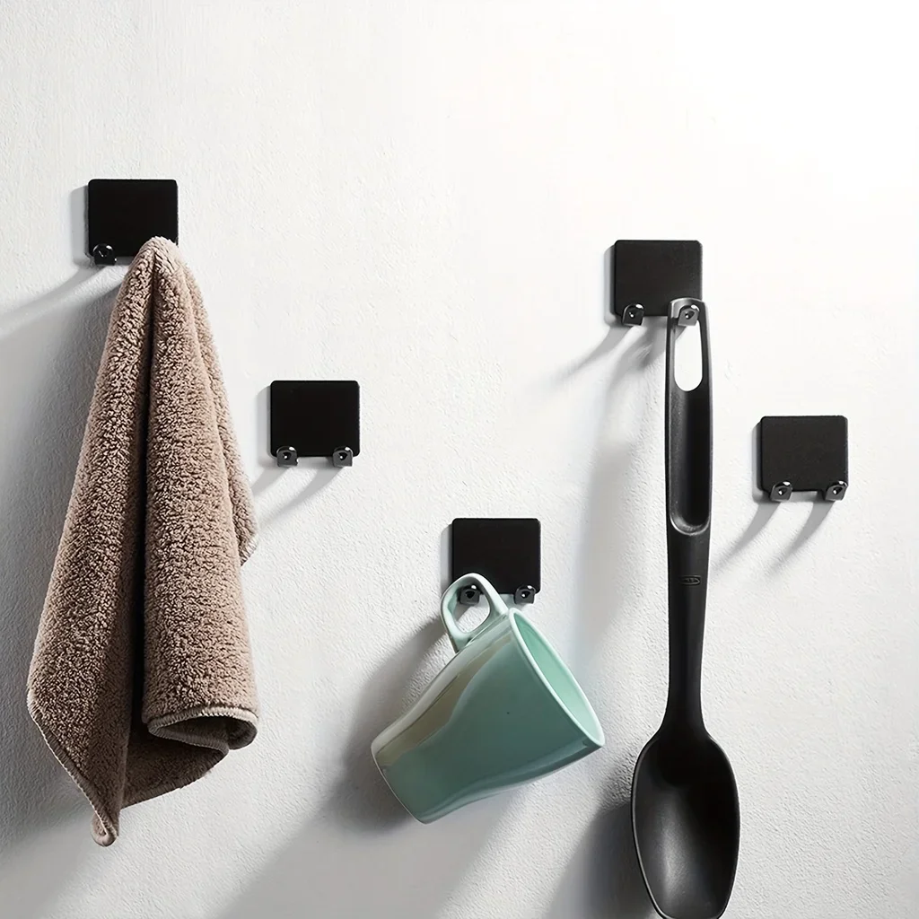 

Punch Free Hook Wall Mounted Key Holder Mobile Phone Charger Storage Rack Bath Towel Bathrobe Rack Hook Storage Rack Hook Wall