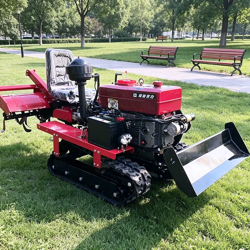 

Customized Wide Application Four Wheel Tractor, Wheel Rotary Tiller & Small Plowing Machine for Farm