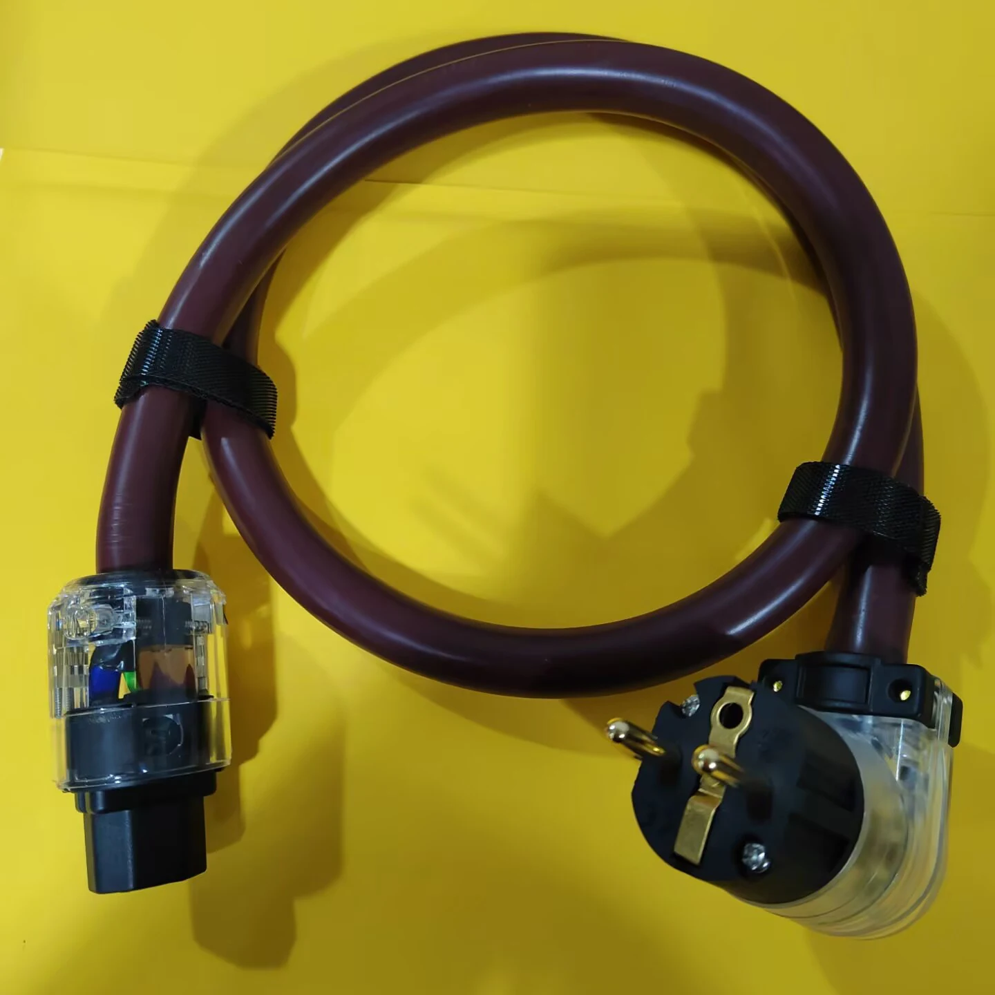 HiFi 90degree US/EU Plug 12AWG power cable 5N OCC Copper With silver plated Power Cable 90degree US/EU Plug for Filter/Speaker