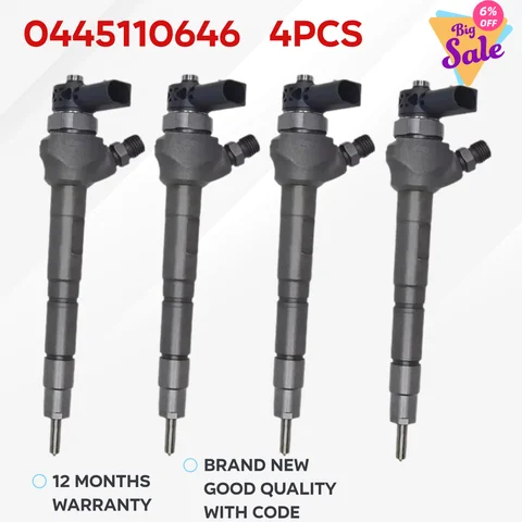 NEW 0445110646 03L130277J 03L130277Q 커먼레일 디젤 노즐 0 445 110 646 BOSCH Volkswagen/Audi 4PCS용 연료 분사기 NEW 0445110646 03L130277J 03L130277Q 커먼레일 디젤 노즐 0 445 110 646 BOSCH Volkswagen/Audi 4PCS용 연료 분사기
