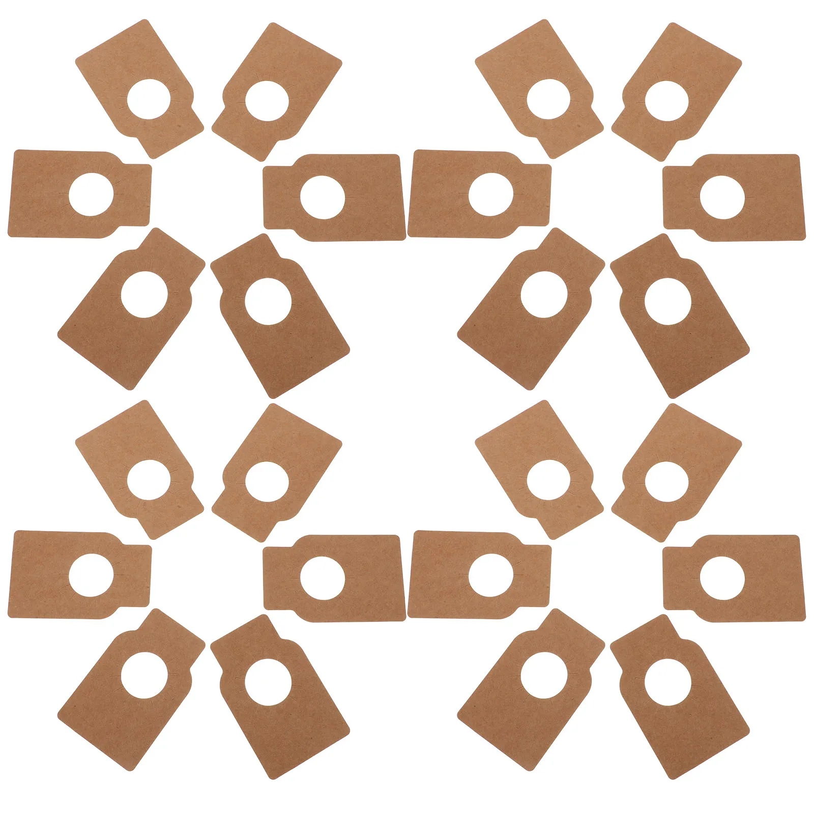 

Red Label Bottle Neck Hang Tags Brown Paper Rustic Labels Reusable Wedding