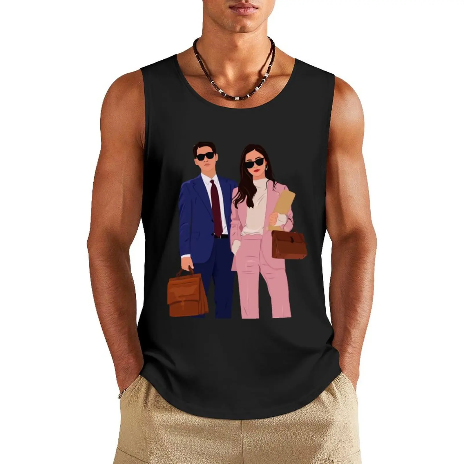 

Vincenzo Cassano Tank Top Male clothes Gym man