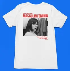 Masculin Feminin Tshirt, Jean Luc Godard, Aesthetic tee, film cult shirt, Movie cult, Nouvelle vague, cinema t-shirt, unisex