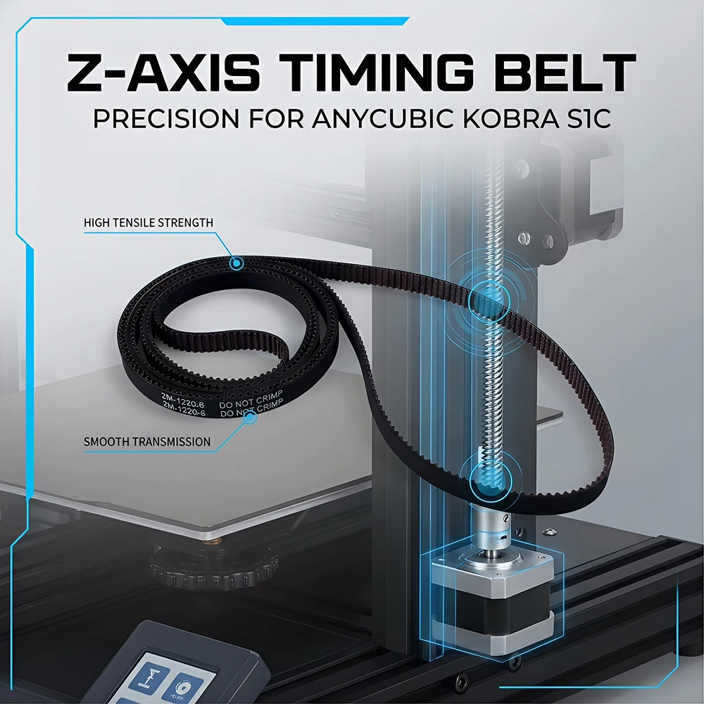 FYSETC Z-axis Closed-loop Timing Belt for Anycubic S1C High Quality 3D Printer Replacement Parts for S1C