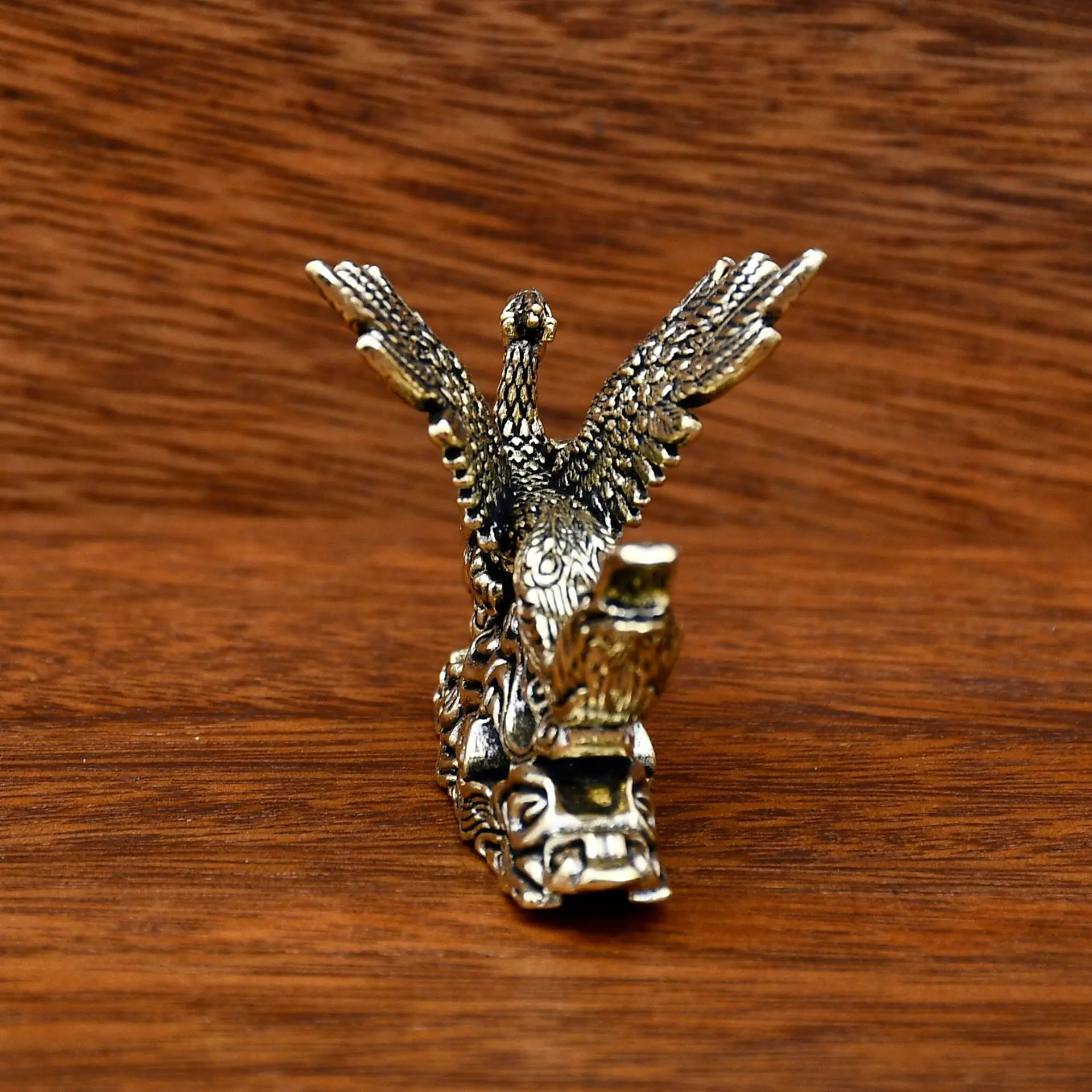 أثاث نحاسي، زخارف سطح المكتب، زخارف فينيكس مصغرة، ديكورات نباتات بوعاء المكتب