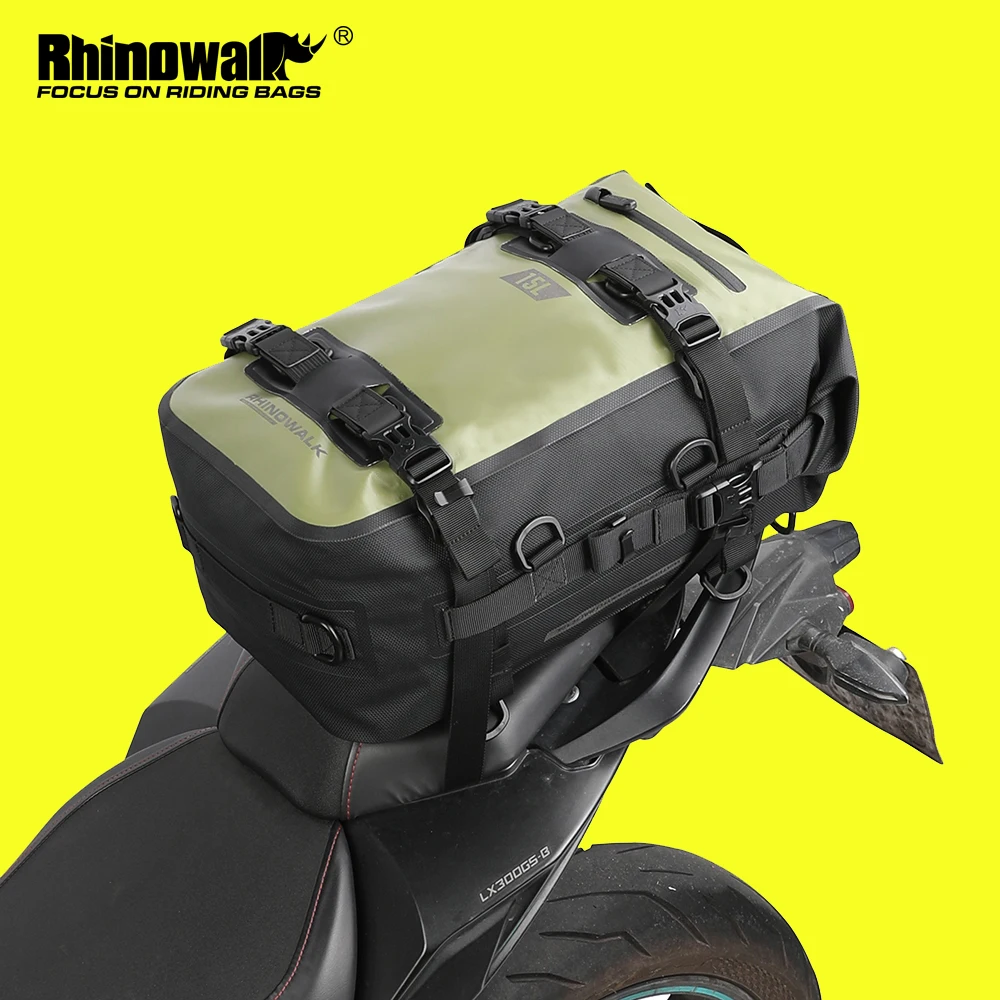 

Rhinowalk Motorcycle Tail Bag 8L/15L/30L Waterproof Side Seat Motor Pack Tank Pannier Sadddle Bag Multifunctional Travel Luggage